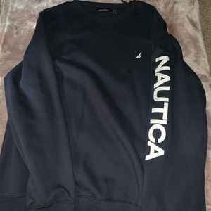 Nautical Navy Blue Crew Neck Sweatshirt. New, Never Worn. XL